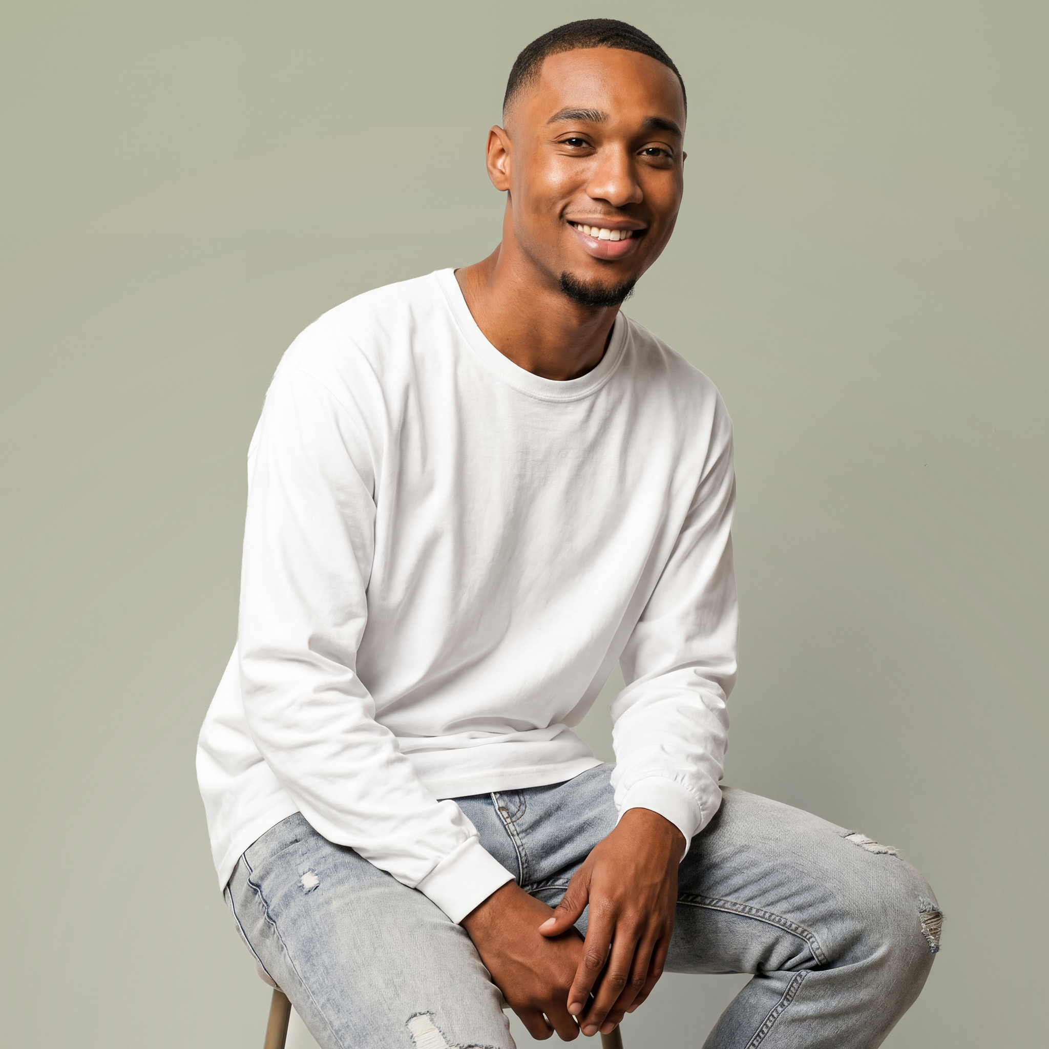 Long Sleeve Garment-Dyed Tee – Comfort Colors 6014 | Printify