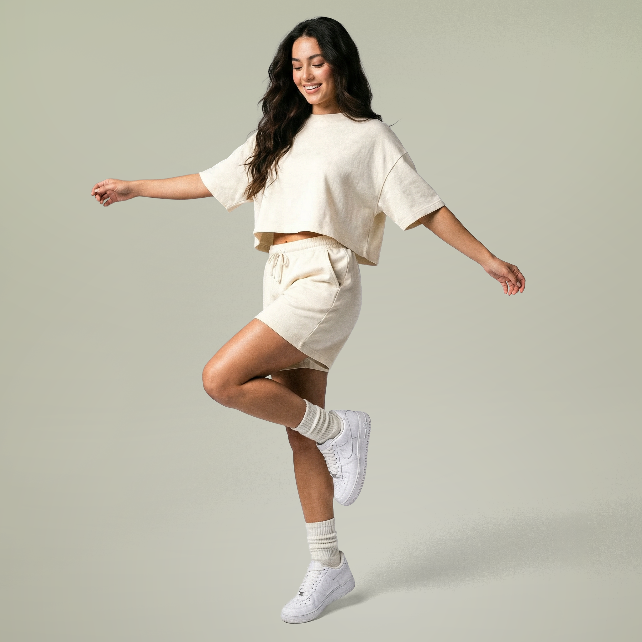 Unisex Garment-Dyed Lightweight Fleece Sweat Shorts - Thumbnail Image