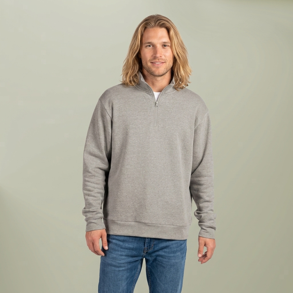 Unisex Fleece Quarter-Zip Pullover - Main Image