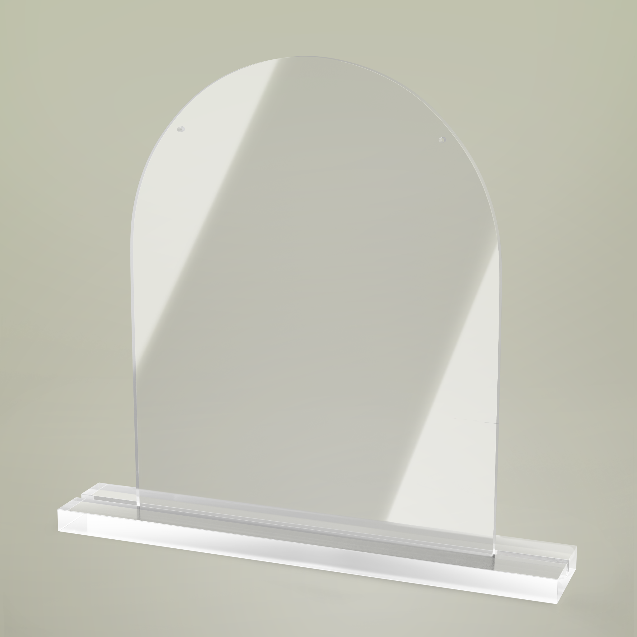Acrylic Table sign, Dome Shape - Main Image