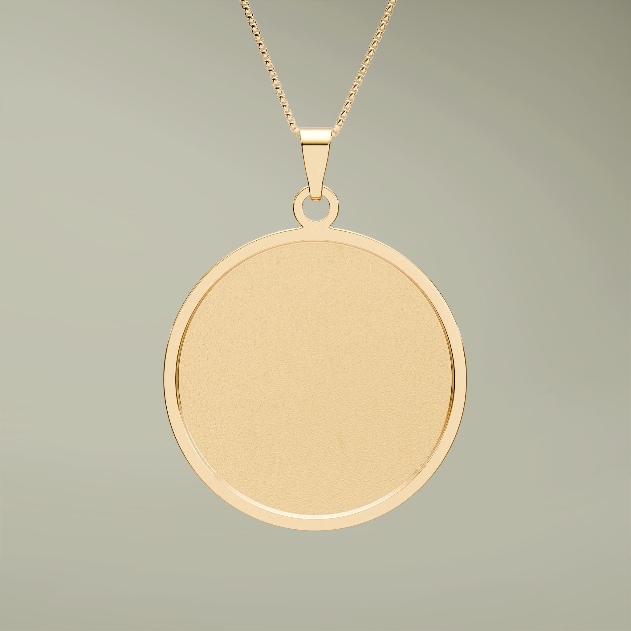 Round Border Photo Pendant - Thumbnail Image