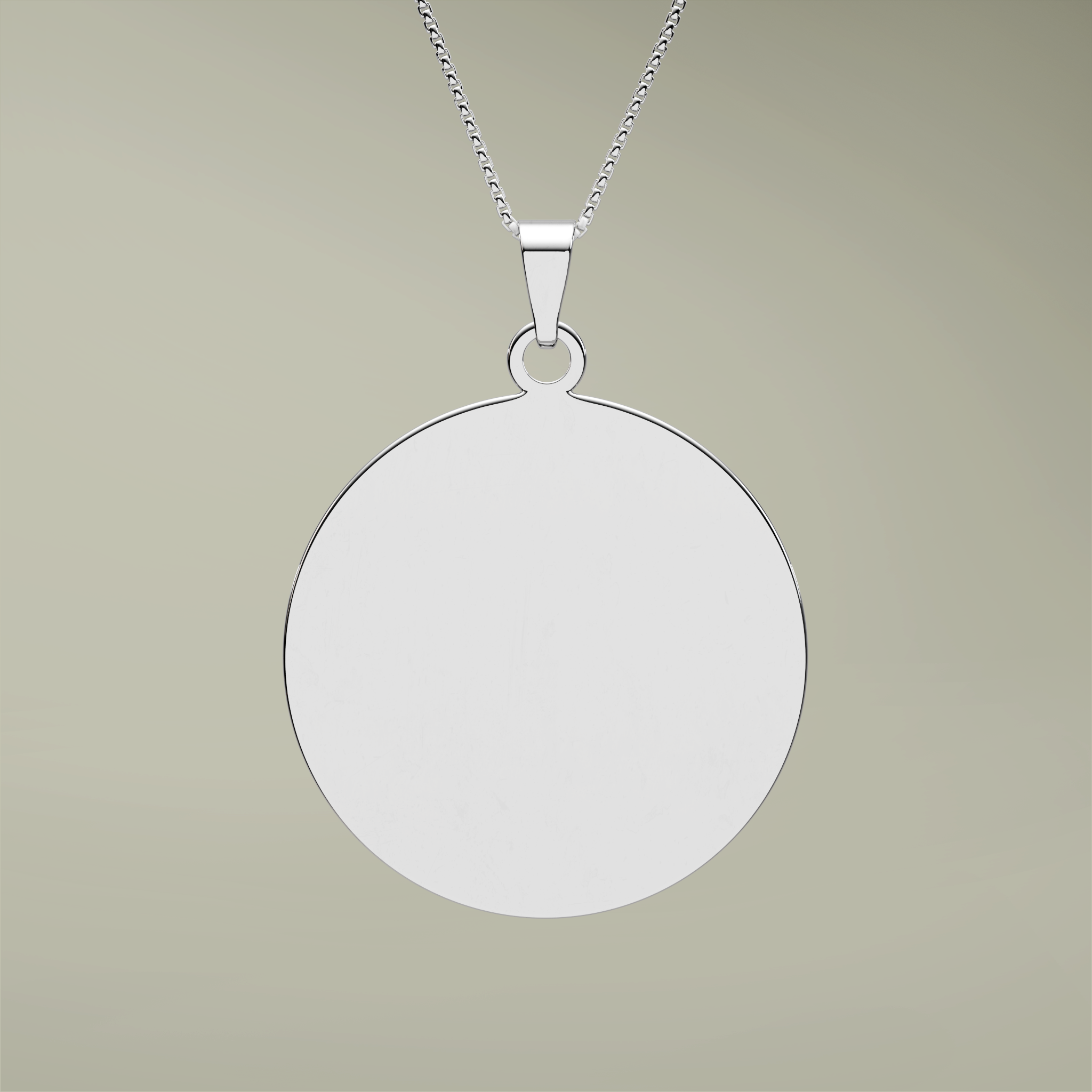 Round Border Photo Pendant - Thumbnail Image
