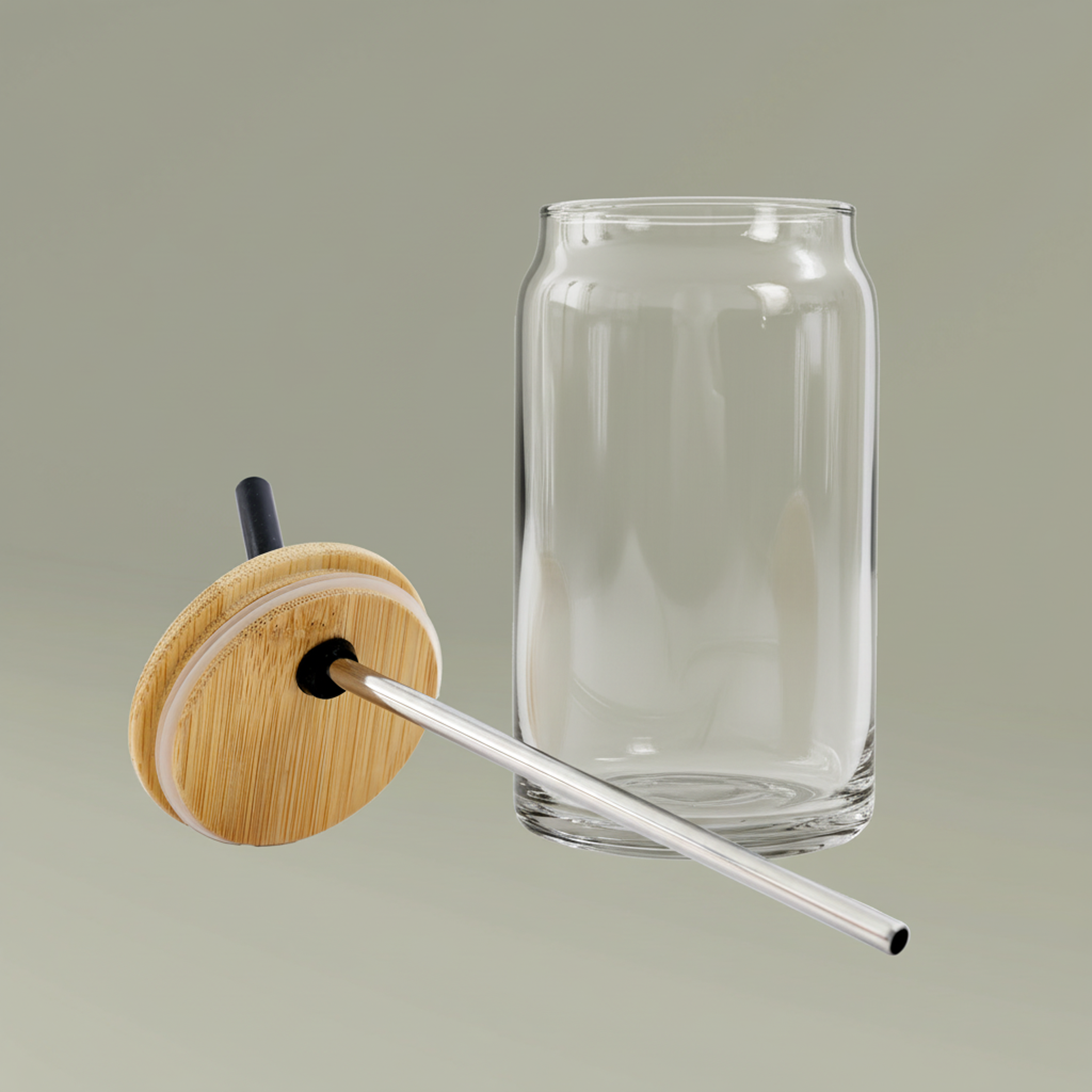 Can Glass with Lid, 16oz (Engraving) - Thumbnail Image