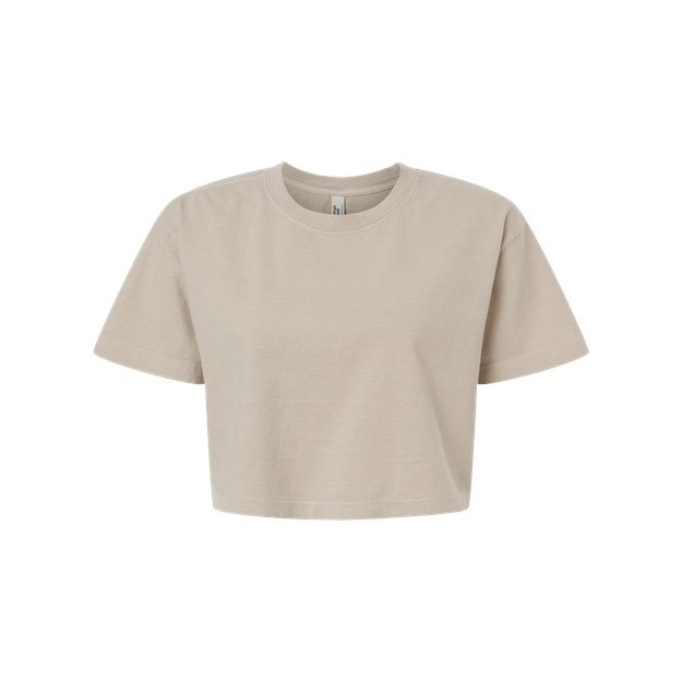 Women's Garment-Dyed Heavyweight Cropped Tee - Main Image