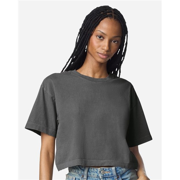 Women's Garment-Dyed Heavyweight Cropped Tee - Thumbnail Image