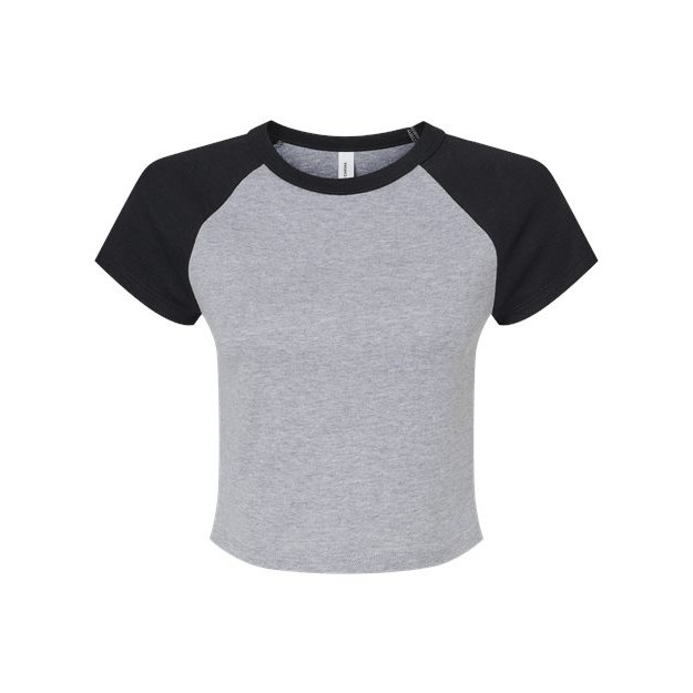 Women's Micro Rib Raglan Baby Tee - Thumbnail Image