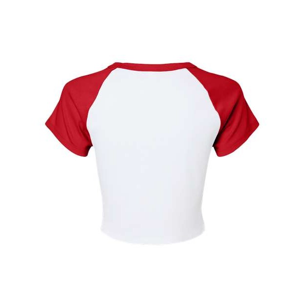 Women's Micro Rib Raglan Baby Tee - Thumbnail Image