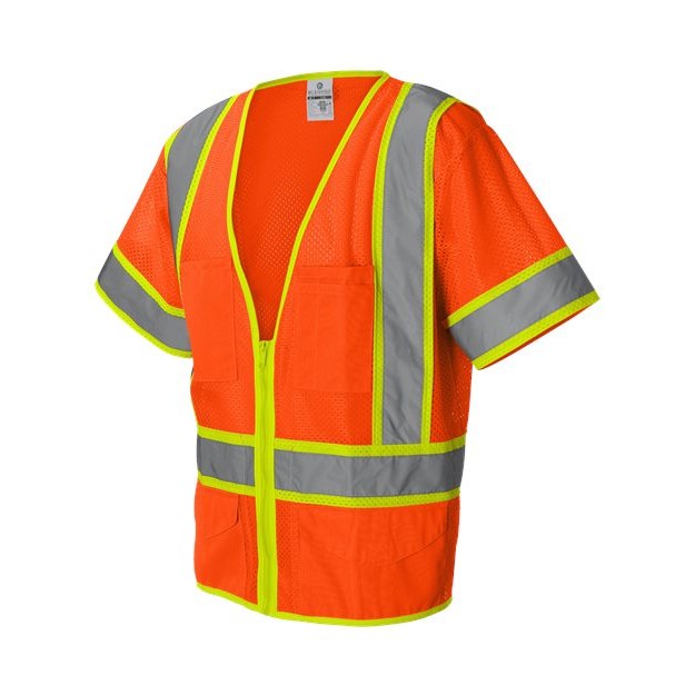 Unisex Six-Pocket Mesh Surveyor’s Vest - Thumbnail Image