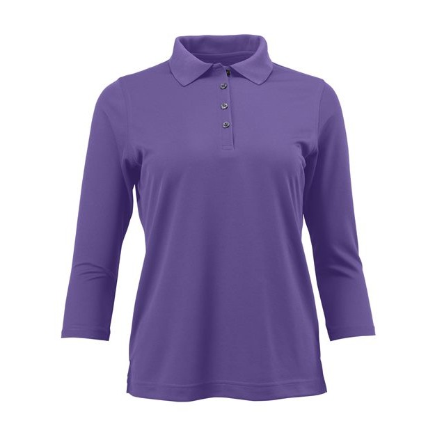 Women's Lady Palm Three-Quarter Sleeve Polo - Thumbnail Image