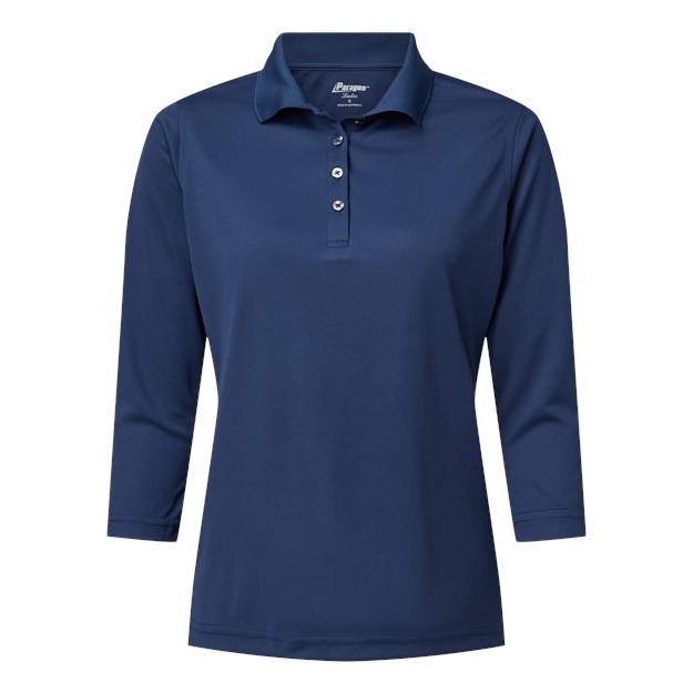 Women's Lady Palm Three-Quarter Sleeve Polo - Thumbnail Image