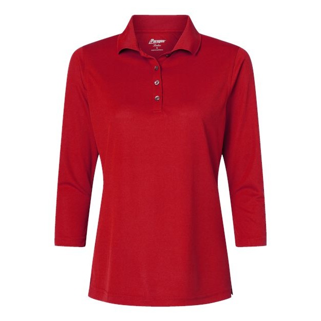 Women's Lady Palm Three-Quarter Sleeve Polo - Thumbnail Image
