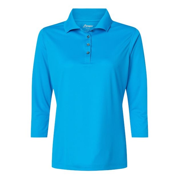 Women's Lady Palm Three-Quarter Sleeve Polo - Thumbnail Image