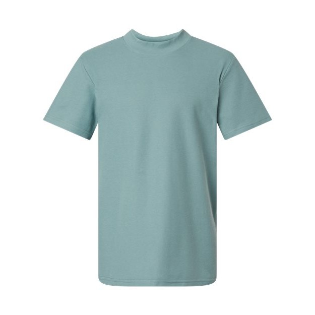 Unisex Pique Mockneck Tee - Thumbnail Image