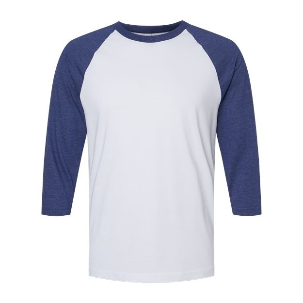 Unisex CVC Three-Quarter Sleeve Tee - Thumbnail Image