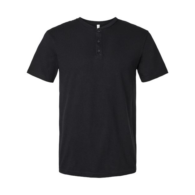 Unisex CVC Henley Tee - Main Image