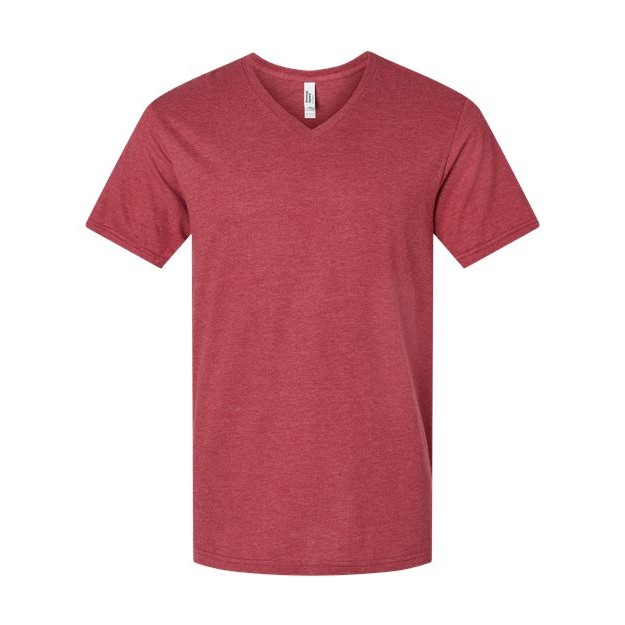 Unisex CVC V-Neck Tee - Thumbnail Image