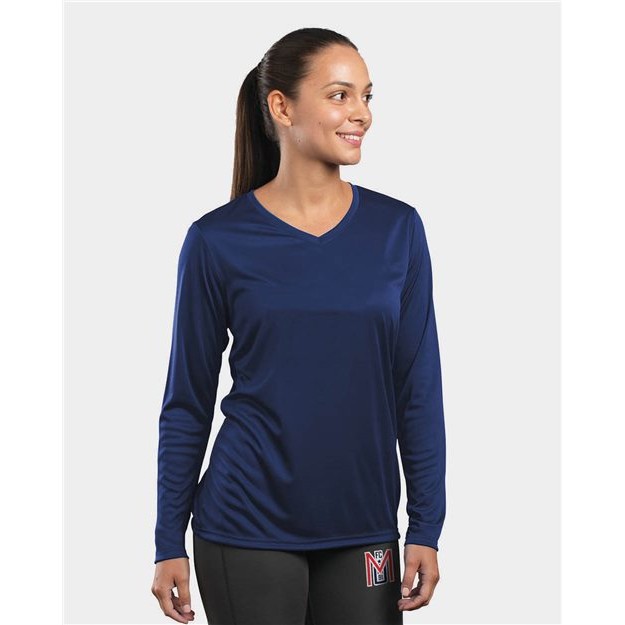 Women's Momentum Long Sleeve V-Neck T-Shirt - Thumbnail Image