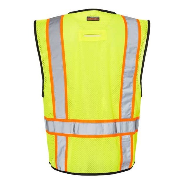 Unisex 6 Pocket Contrast Class 2 Vest - Thumbnail Image