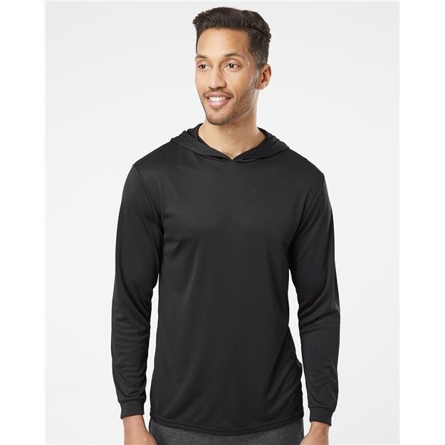 Unisex Bahama Performance Hooded Long Sleeve T-Shirt