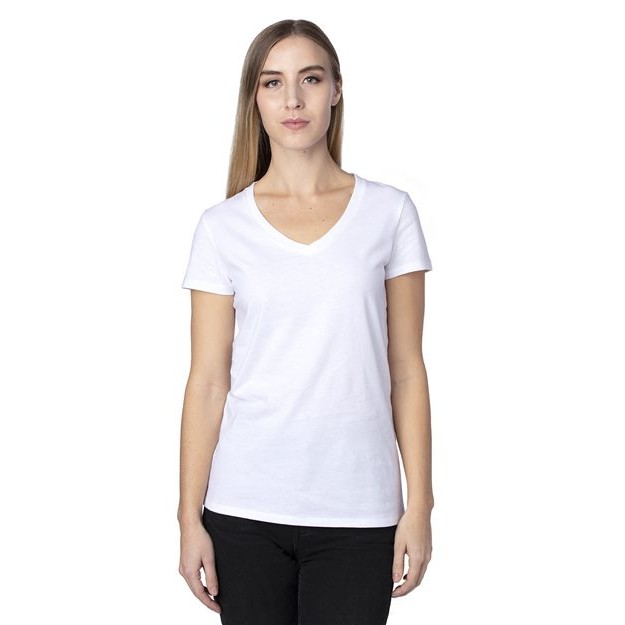 Women's Ultimate CVC V-Neck T-Shirt - Thumbnail Image