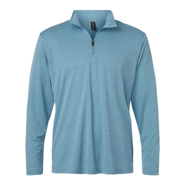 Men's Performance Mélange Quarter-Zip Pullover