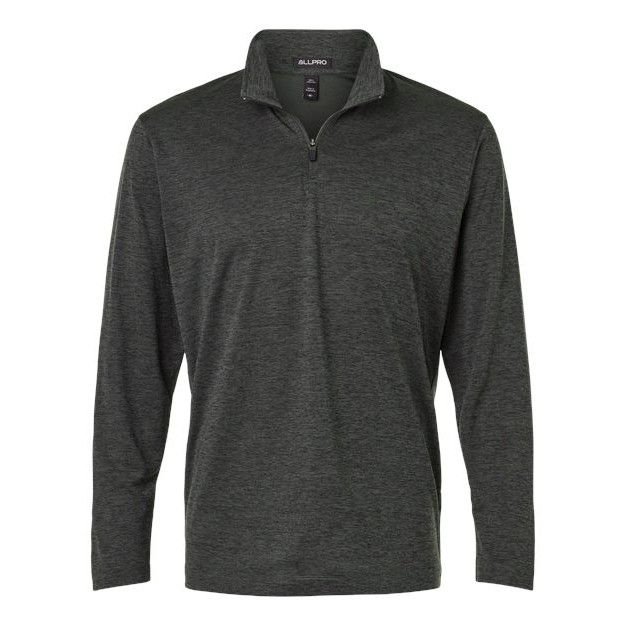 Men's Performance Mélange Quarter-Zip Pullover - Thumbnail Image