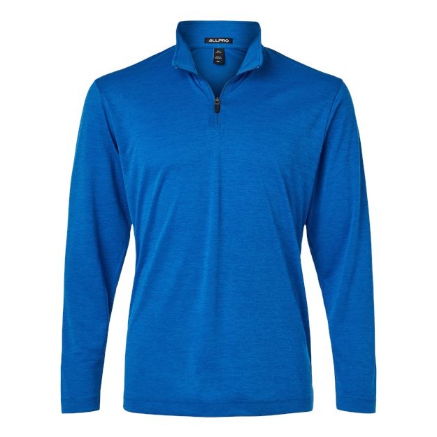 Men's Performance Mélange Quarter-Zip Pullover - Thumbnail Image
