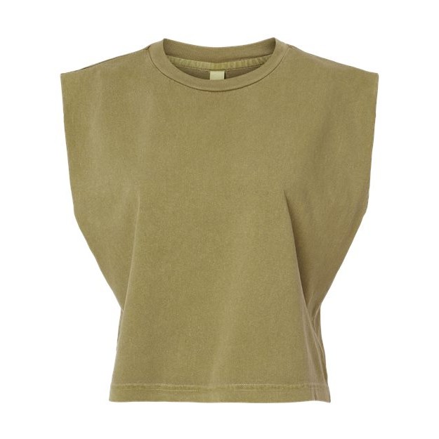 Women's Garment-Dyed Heavyweight Muscle Tee - Main Image