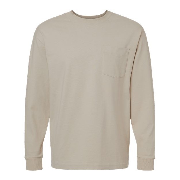 Unisex Super Heavyweight Long Sleeve Pocket Tee - Main Image