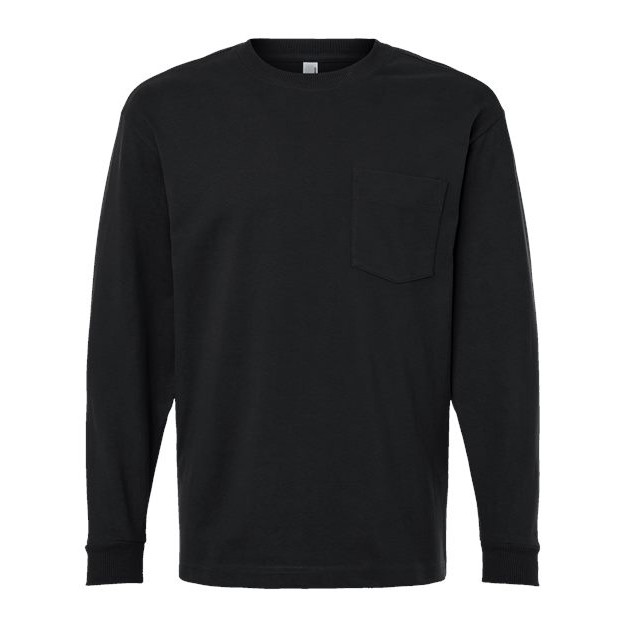 Unisex Super Heavyweight Long Sleeve Pocket Tee - Thumbnail Image