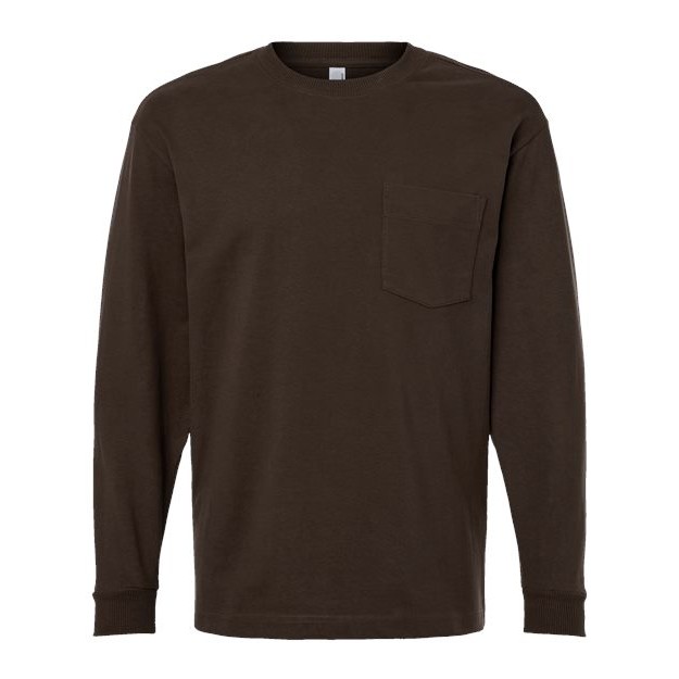 Unisex Super Heavyweight Long Sleeve Pocket Tee - Thumbnail Image