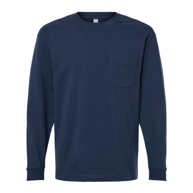 Unisex Super Heavyweight Long Sleeve Pocket Tee - Thumbnail Image