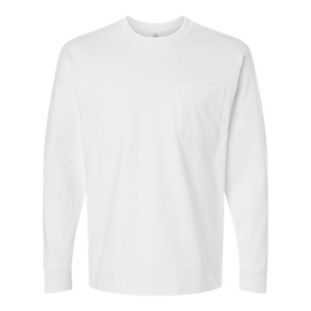 Unisex Super Heavyweight Long Sleeve Pocket Tee - Thumbnail Image