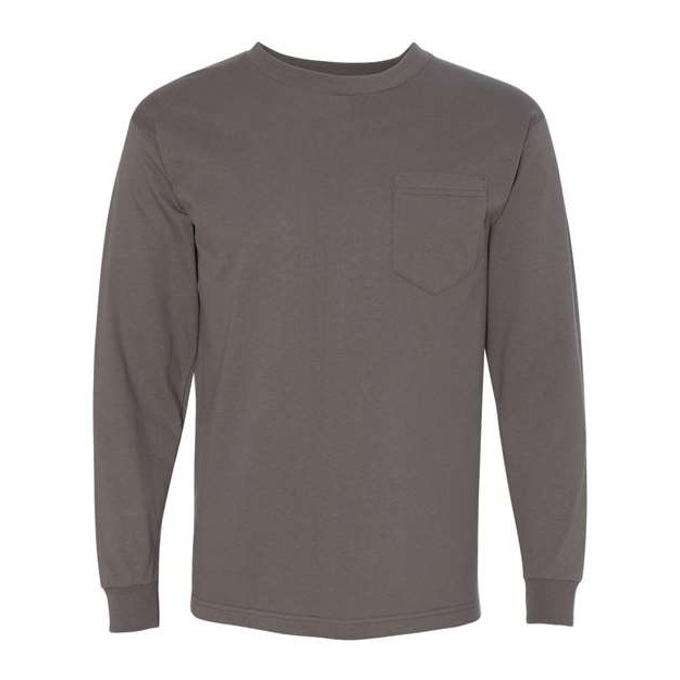 Unisex USA-Made Long Sleeve Pocket T-Shirt - Thumbnail Image