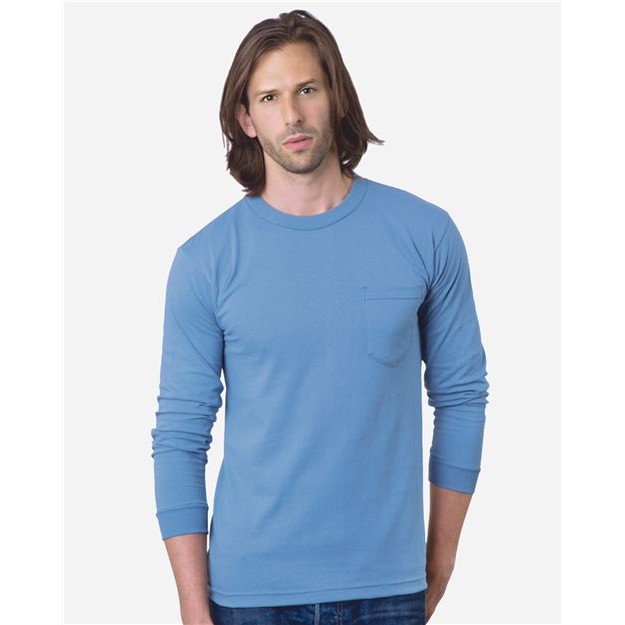 Unisex USA-Made Long Sleeve Pocket T-Shirt - Thumbnail Image