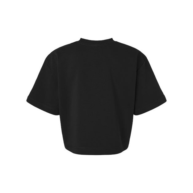 Women's French Terry Mid-Length Boxy Top - Thumbnail Image