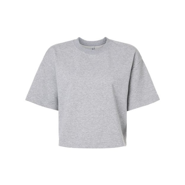 Women's French Terry Mid-Length Boxy Top - Thumbnail Image