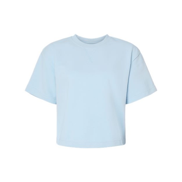 Women's French Terry Mid-Length Boxy Top - Thumbnail Image