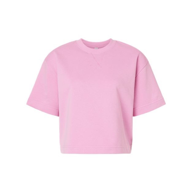 Women's French Terry Mid-Length Boxy Top - Thumbnail Image