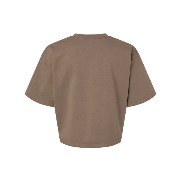 Women's French Terry Mid-Length Boxy Top - Thumbnail Image