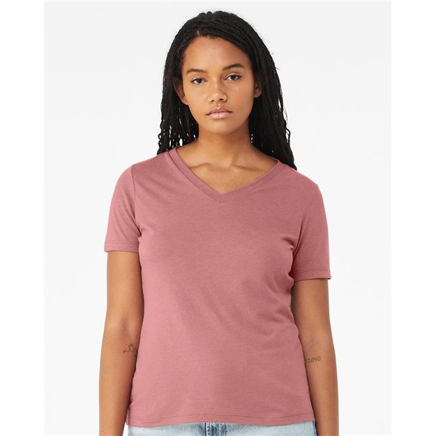 Women's Relaxed Triblend V-Neck Tee - Thumbnail Image