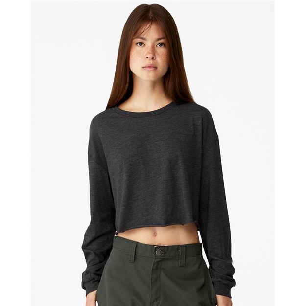 Women's FWD Fashion Crop Long Sleeve Tee - Thumbnail Image