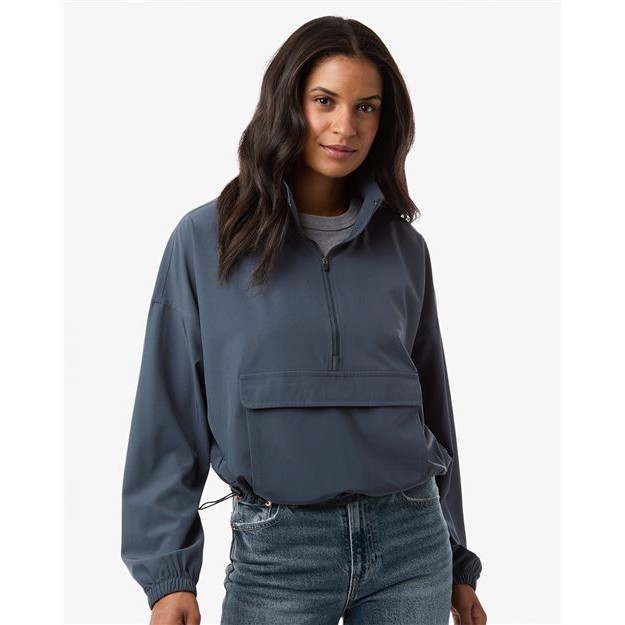 Women's Stretch Woven Quarter-Zip Pullover - Thumbnail Image