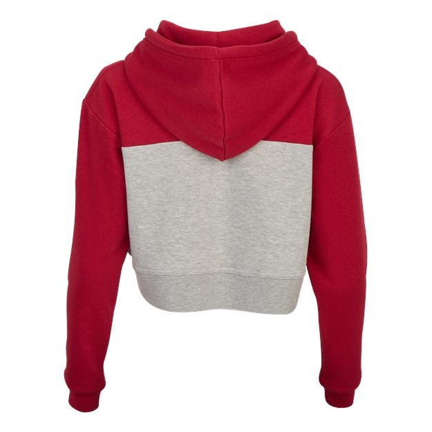 Women's Cropped Fleece Hooded Sweatshirt - Thumbnail Image