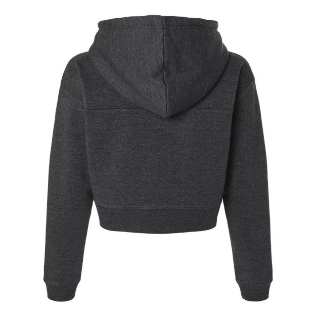 Women's Cropped Fleece Hooded Sweatshirt - Thumbnail Image