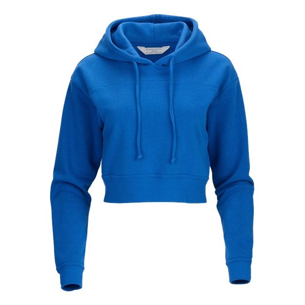 Women's Cropped Fleece Hooded Sweatshirt - Thumbnail Image