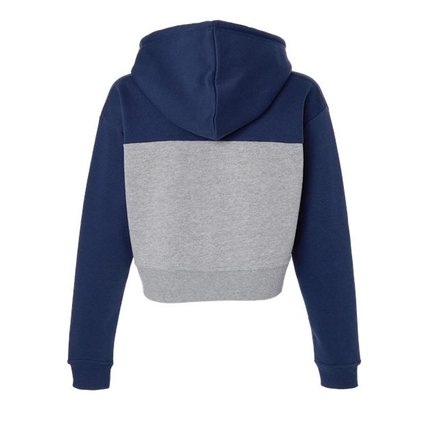 Women's Cropped Fleece Hooded Sweatshirt - Thumbnail Image
