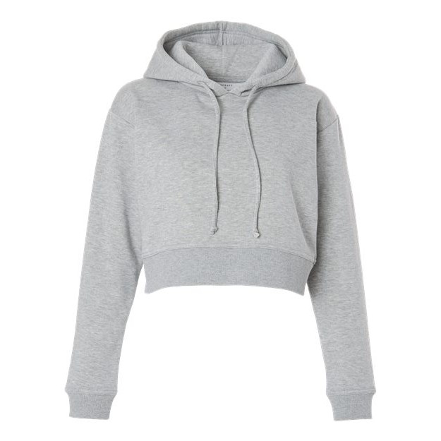 Women's Cropped Fleece Hooded Sweatshirt - Thumbnail Image