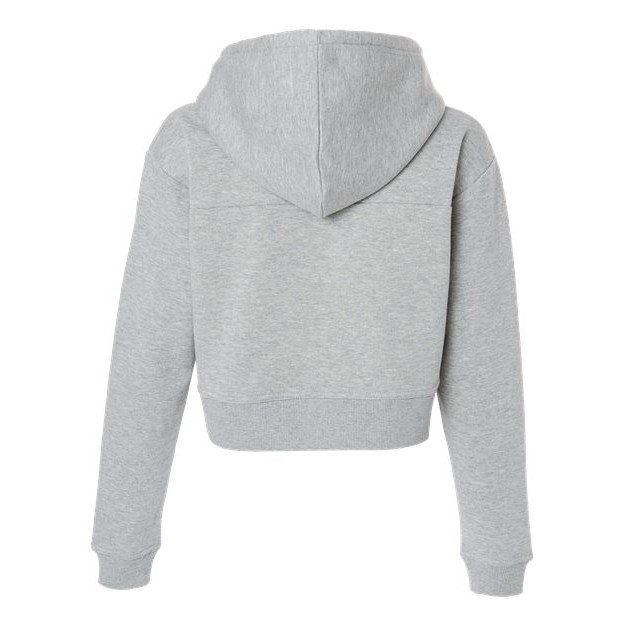 Women's Cropped Fleece Hooded Sweatshirt - Thumbnail Image