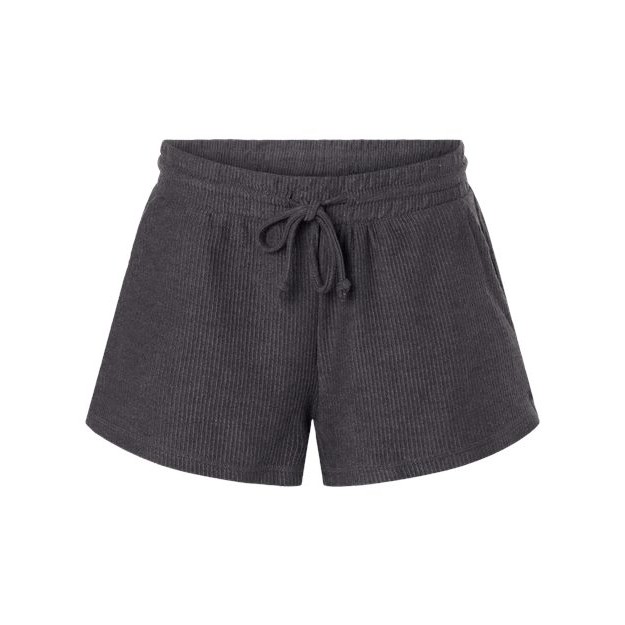 Women's Ribbed Knit Shorts - Main Image